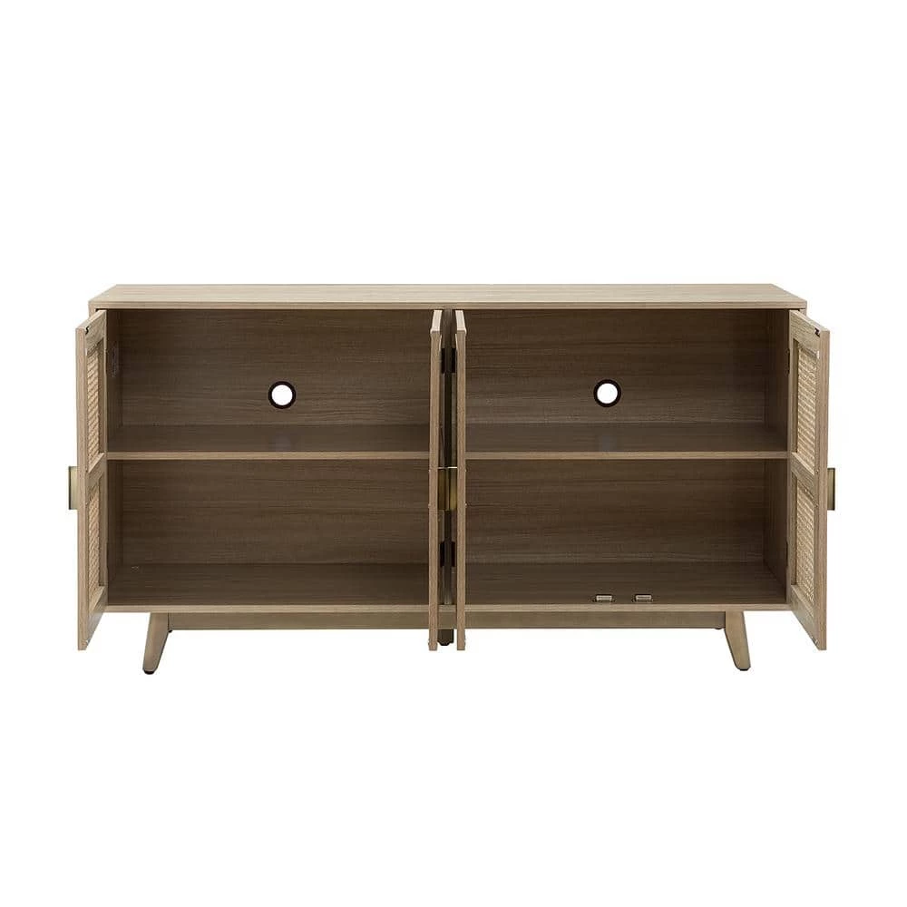 Buthrotos 58 in. W Acorn TV Stand for TVs up to 65 in. with Shelf by JAYDEN CREATION 5 Buthrotos 58 in. W Acorn TV Stand for TVs up to 65 in. with Shelf by JAYDEN CREATION - Image 5