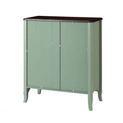Alessandro 36 in. Tall 2-Door Aqua Accent Cabinet Aqua with Rattan by JAYDEN CREATION -JAYDEN CREATION Sales aqua jayden creation accent cabinets hscbsd0445 aqua c3 1000