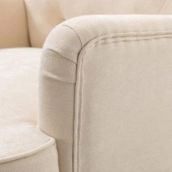 Leobarda Beige Armchair with Nailhead Trim Set of 2 by JAYDEN CREATION -JAYDEN CREATION Sales beige jayden creation accent chairs chm0384 beige s2 44 1000