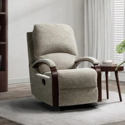 Deccan Beige Manual Rocking Recliner for Living Room by JAYDEN CREATION -JAYDEN CREATION Sales beige jayden creation recliners hrchl0244 beige 31 1000