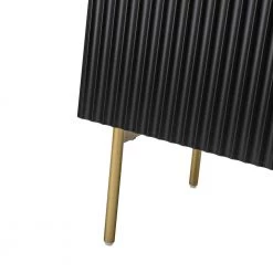 Laconia 30 in. Tall 2-Door Black Accent Cabinet with Shelves by JAYDEN CREATION -JAYDEN CREATION Sales black jayden creation accent cabinets scbsd0531 black fa 1000