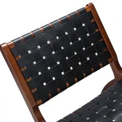 Igor Black Side Chair with Rubber Wood Legs by JAYDEN CREATION -JAYDEN CREATION Sales black jayden creation accent chairs chaf0238 black 1f 1000