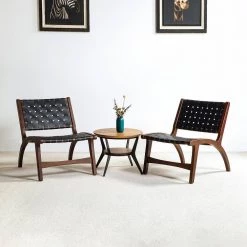 Igor Black Side Chair with Rubber Wood Legs by JAYDEN CREATION -JAYDEN CREATION Sales black jayden creation accent chairs chaf0238 black s2 31 1000