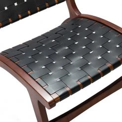 Igor Black Side Chair with Rubber Wood Legs by JAYDEN CREATION -JAYDEN CREATION Sales black jayden creation accent chairs chaf0238 black s2 4f 1000