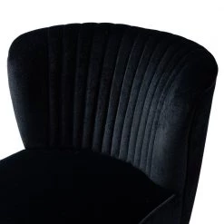 Alonzo Black Upholstery Tufted Side Wingback Chair with Metal Base (Set of 2) by JAYDEN CREATION -JAYDEN CREATION Sales black jayden creation accent chairs chm0120 black s2 1f 1000