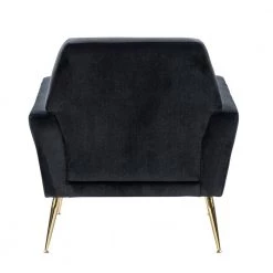 Ernesto Black Upholstered Armchair with Tufted Back by JAYDEN CREATION -JAYDEN CREATION Sales black jayden creation accent chairs chwh0231 black 66 1000