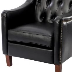 Lapithae Black Armchair with Nailhead Trim by JAYDEN CREATION 14 Lapithae Black Armchair with Nailhead Trim by JAYDEN CREATION -JAYDEN CREATION Sales black jayden creation accent chairs chwh0516 black 4f 1000