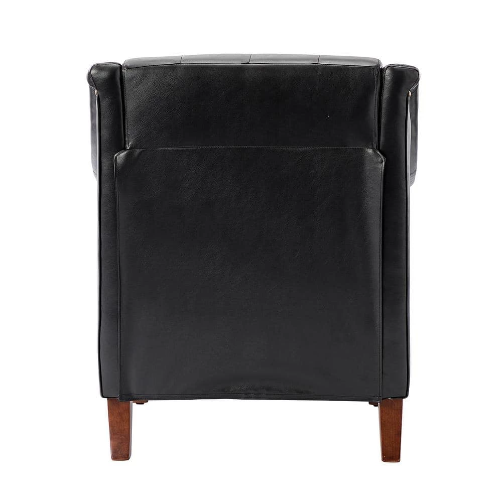 Lapithae Black Armchair with Nailhead Trim by JAYDEN CREATION 3 Lapithae Black Armchair with Nailhead Trim by JAYDEN CREATION - Image 3