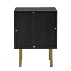 Datang Black 23.5 in. Tall 2-Drawer Nightstand with 2-Drawers by JAYDEN CREATION 12 Datang Black 23.5 in. Tall 2-Drawer Nightstand with 2-Drawers by JAYDEN CREATION -JAYDEN CREATION Sales black jayden creation nightstands nsbsd0549 black 66 1000