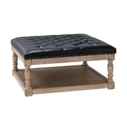 Xanthus 34" Wide Tufted Square Cocktail Black Ottoman with Button-tufted by JAYDEN CREATION 13 Xanthus 34" Wide Tufted Square Cocktail Black Ottoman with Button-tufted by JAYDEN CREATION -JAYDEN CREATION Sales black jayden creation ottomans ots0475 black c3 1000