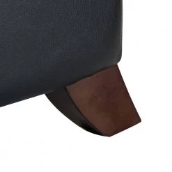 Deborah Black Genuine Cigar Leather Recliner with Tapered Block Feet (Set of 2) by JAYDEN CREATION -JAYDEN CREATION Sales black jayden creation recliners rclb0170 black s2 fa 1000