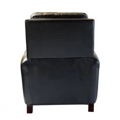 Theresa Comfy Black Genuine Cigar Leather Recliner with Nailhead Trim by JAYDEN CREATION -JAYDEN CREATION Sales black jayden creation recliners rclb0191 black 66 1000