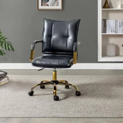 Patrizia Black Task Chair with Tufted by JAYDEN CREATION -JAYDEN CREATION Sales black jayden creation task chairs ofht0417 black 31 1000