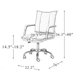 Patrizia Black Task Chair with Tufted by JAYDEN CREATION -JAYDEN CREATION Sales black jayden creation task chairs ofht0417 black 76 1000