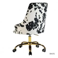 Arce Black Swivel Gold Legs Task Chair by JAYDEN CREATION -JAYDEN CREATION Sales black jayden creation task chairs ofm0022 black c3 1000