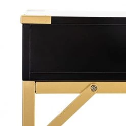 Noelle 42 in. Black Office Writing Desk with Drawers by JAYDEN CREATION 16 Noelle 42 in. Black Office Writing Desk with Drawers by JAYDEN CREATION -JAYDEN CREATION Sales black jayden creation writing desks dkmh0188 black 4f 1000