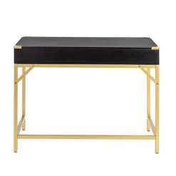 Noelle 42 in. Black Office Writing Desk with Drawers by JAYDEN CREATION 13 Noelle 42 in. Black Office Writing Desk with Drawers by JAYDEN CREATION -JAYDEN CREATION Sales black jayden creation writing desks dkmh0188 black 66 1000