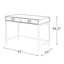 Noelle 42 in. Black Office Writing Desk with Drawers by JAYDEN CREATION 20 Noelle 42 in. Black Office Writing Desk with Drawers by JAYDEN CREATION -JAYDEN CREATION Sales black jayden creation writing desks dkmh0188 black 76 1000