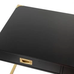 Noelle 42 in. Black Office Writing Desk with Drawers by JAYDEN CREATION 14 Noelle 42 in. Black Office Writing Desk with Drawers by JAYDEN CREATION -JAYDEN CREATION Sales black jayden creation writing desks dkmh0188 black 77 1000