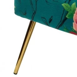 Amata Blue Comfy Side Chair with Tufted Back (Set of 2) by JAYDEN CREATION -JAYDEN CREATION Sales blue jayden creation accent chairs chm0015 blue s2 fa 1000