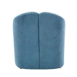 Baudoin Blue Barrel Chair with Polyester Fabric (Set of 2) by JAYDEN CREATION -JAYDEN CREATION Sales blue jayden creation accent chairs chm0353 blue s2 66 1000