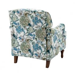 Acoetes Blue Armchair with Turned Legs by JAYDEN CREATION -JAYDEN CREATION Sales blue jayden creation accent chairs chwh0441 blue c3 1000