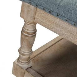 Faiym Blue Shelved Tufted Cocktail Ottoman by JAYDEN CREATION -JAYDEN CREATION Sales blue jayden creation ottomans hots0175 blue 44 1000