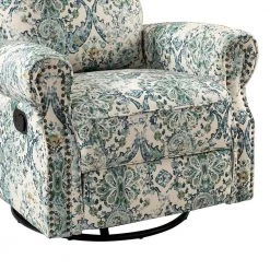 Orlando Blue Manual Swivel Glider Recliner with Swivel Base by JAYDEN CREATION 17 Orlando Blue Manual Swivel Glider Recliner with Swivel Base by JAYDEN CREATION -JAYDEN CREATION Sales blue jayden creation recliners rchd0623 blue fa 1000