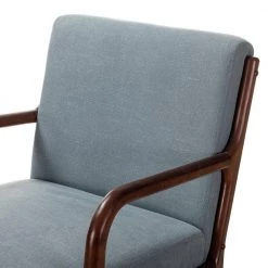 Cecilia Blue Rocking Chair with with a Lumbar Pillow (Set of 2) by JAYDEN CREATION -JAYDEN CREATION Sales blue jayden creation rockers gliders ottomans chqy0079 blue s2 1f 1000