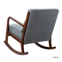 Cecilia Blue Rocking Chair with with a Lumbar Pillow (Set of 2) by JAYDEN CREATION -JAYDEN CREATION Sales blue jayden creation rockers gliders ottomans chqy0079 blue s2 c3 1000