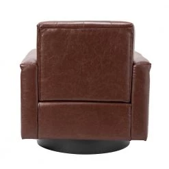 Faunus Brown Swivel Armchair with Nailhead Trim Set of 2 by JAYDEN CREATION -JAYDEN CREATION Sales brown jayden creation accent chairs chm0514 brown s2 66 1000