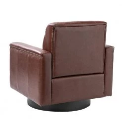 Faunus Brown Swivel Armchair with Nailhead Trim Set of 2 by JAYDEN CREATION -JAYDEN CREATION Sales brown jayden creation accent chairs chm0514 brown s2 c3 1000