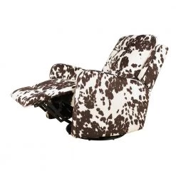 Bellamy Brown Swivel Recliner with Metal Base (Set of 2) by JAYDEN CREATION -JAYDEN CREATION Sales brown jayden creation recliners knm598 brown s2 fa 1000