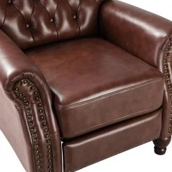 Isabel Brown Genuine Leather Recliner with Tufted Back by JAYDEN CREATION 15 Isabel Brown Genuine Leather Recliner with Tufted Back by JAYDEN CREATION -JAYDEN CREATION Sales brown jayden creation recliners rcxa0346 brown 1f 1000