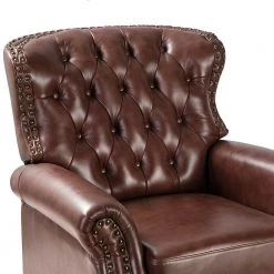 Isabel Brown Genuine Leather Recliner with Tufted Back by JAYDEN CREATION 14 Isabel Brown Genuine Leather Recliner with Tufted Back by JAYDEN CREATION -JAYDEN CREATION Sales brown jayden creation recliners rcxa0346 brown 4f 1000