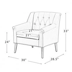 Nycteus Camel Vegan Leather Armchair with Nailhead Trim Set of 2 by JAYDEN CREATION -JAYDEN CREATION Sales camel jayden creation accent chairs chdt0542 camel s2 76 1000