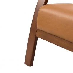 Byblis Vegan Leather Camel Armchair with Wooden Legs (Set of 2) by JAYDEN CREATION 17 Byblis Vegan Leather Camel Armchair with Wooden Legs (Set of 2) by JAYDEN CREATION -JAYDEN CREATION Sales camel jayden creation accent chairs chjk0544 camel s2 fa 1000