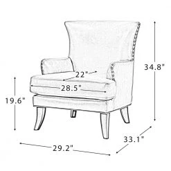 Bonnot Camel Solid and Manufactured Wooden Upholstered Faux Leather Armchair with Nailhead Trim (Set of 2) by JAYDEN CREATION -JAYDEN CREATION Sales camel jayden creation accent chairs chlj0302 camel s2 76 1000