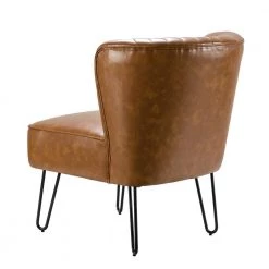 Christiano Camel Comfy Side Chair with Metal Base (Set of 2) by JAYDEN CREATION -JAYDEN CREATION Sales camel jayden creation accent chairs chm0196 camel s2 c3 1000