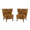 Abas Camel Side Chair with Wingback (Set of 2) by JAYDEN CREATION