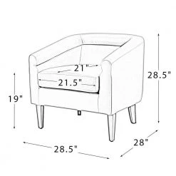 Liz Camel Vegan Leather Barrel Chair with Wooden Legs (Set of 2) by JAYDEN CREATION 18 Liz Camel Vegan Leather Barrel Chair with Wooden Legs (Set of 2) by JAYDEN CREATION -JAYDEN CREATION Sales camel jayden creation accent chairs chm0585 camel s2 76 1000