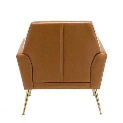 Ilioneus Camel Armchair with Metal Legs by JAYDEN CREATION -JAYDEN CREATION Sales camel jayden creation accent chairs chwh0470 camel 66 1000
