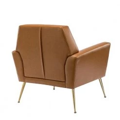 Ilioneus Camel Armchair with Metal Legs by JAYDEN CREATION -JAYDEN CREATION Sales camel jayden creation accent chairs chwh0470 camel c3 1000