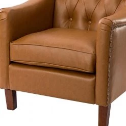 Lapithae Camel Armchair with Nailhead Trim (Set of 2) by JAYDEN CREATION -JAYDEN CREATION Sales camel jayden creation accent chairs chwh0516 camel s2 4f 1000