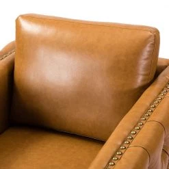 P1 a cido Camel Club Chair with Nailhead Trim (Set of 2) by JAYDEN CREATION -JAYDEN CREATION Sales camel jayden creation accent chairs chxr0291 camel s2 1f 1000
