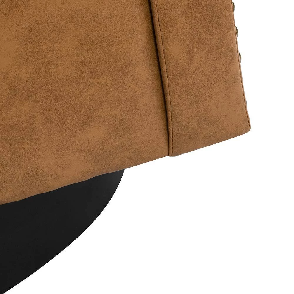 Ferrero Camel Swivel Barrel Chair with Metal Base (Set of 2) by JAYDEN CREATION 8 Ferrero Camel Swivel Barrel Chair with Metal Base (Set of 2) by JAYDEN CREATION - Image 8