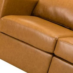 Ruben 51.3 in. Camel Modular Loveseat with Removable Cushions by JAYDEN CREATION -JAYDEN CREATION Sales camel jayden creation loveseats sfdt0330 camel 4f 1000