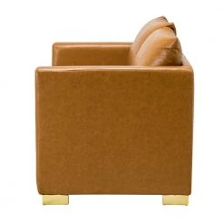 Ruben 51.3 in. Camel Modular Loveseat with Removable Cushions by JAYDEN CREATION -JAYDEN CREATION Sales camel jayden creation loveseats sfdt0330 camel e1 1000