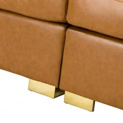 Ruben 51.3 in. Camel Modular Loveseat with Removable Cushions by JAYDEN CREATION -JAYDEN CREATION Sales camel jayden creation loveseats sfdt0330 camel fa 1000