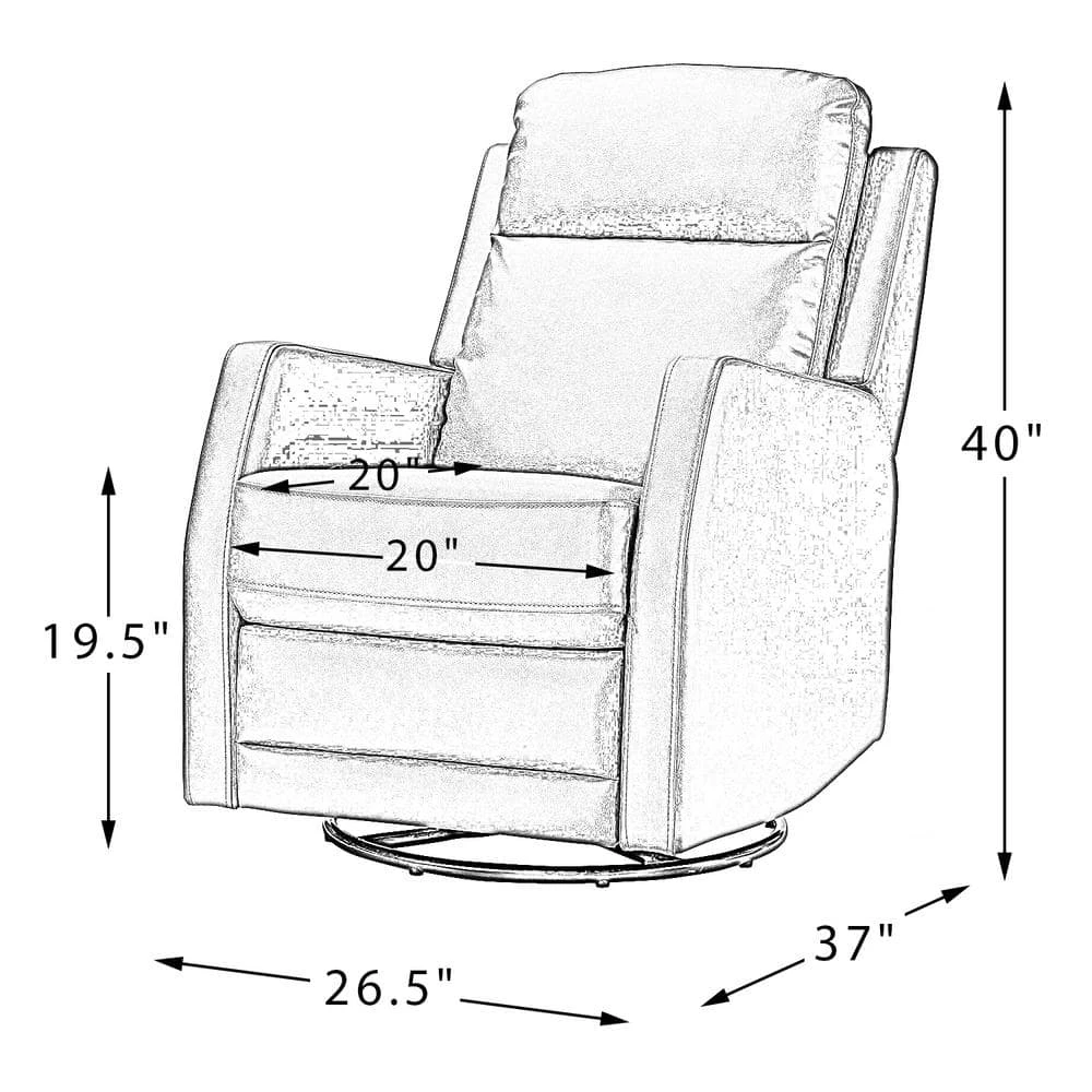 Coral Camel Swivel Recliner by JAYDEN CREATION 9 Coral Camel Swivel Recliner by JAYDEN CREATION - Image 9